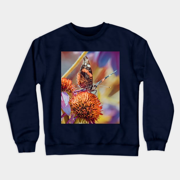 Lovely Monarch Butterfly Photograph Crewneck Sweatshirt by love-fi